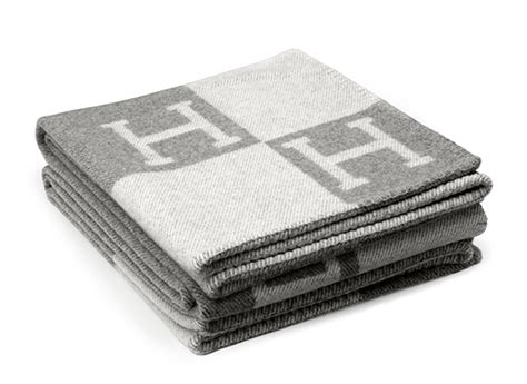 hermes grey monogram blanket.